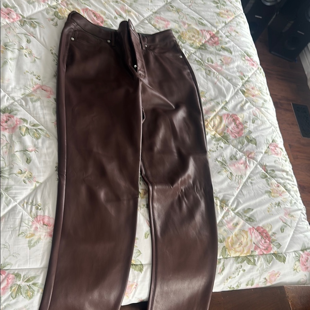 Brown Leather Pants